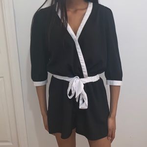 Gorgeous black and white romper ! 🥰